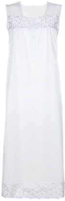 Marks and Spencer M&s Collection Floral Embroidered & Spotted Nightdress