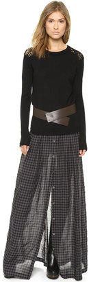 Tess Giberson Long Skirt with Placket