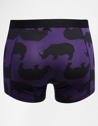 Trunks ASOS 3 Pack With Animal Silhouette Design