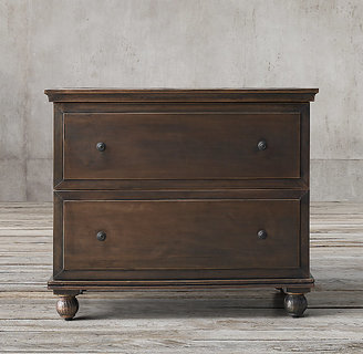 Restoration Hardware Annecy Metal-Wrapped 2-Drawer Wide File Cabinet