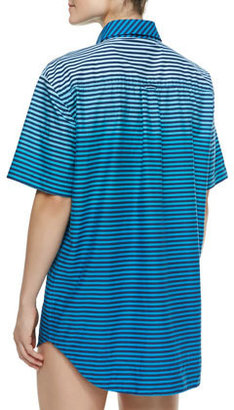 Marc by Marc Jacobs Rhea Radioactive Striped Collared Coverup