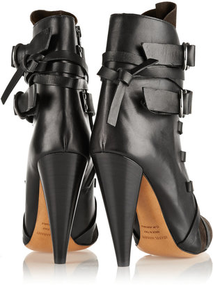 Isabel Marant Royston suede and leather ankle boots