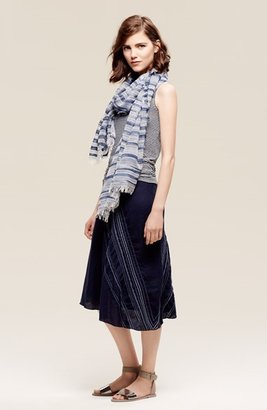 Eileen Fisher Asymmetric Organic Irish Linen A-Line Skirt
