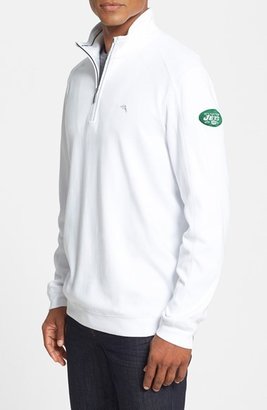 Tommy Bahama 'New York Jets - NFL' Quarter Zip Pima Cotton Sweatshirt