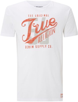 True Religion Men's 57 True Print Crew Neck T Shirt