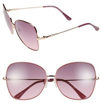 BCBGMAXAZRIA 'Sunkissed' 59mm Butterfly Sunglasses