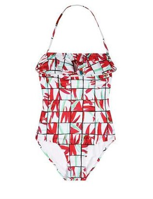 Kenzo Cubic palm-print swimsuit