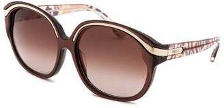 Emilio Pucci Women's Capsule Collection Round Brown Sunglasses