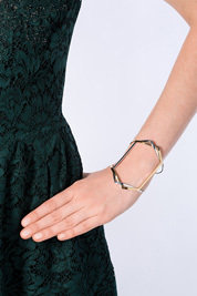 Delfina Delettrez Gold-Plated Silver/Silver Magic Knod Bracelet