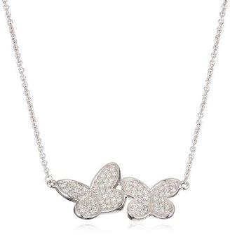 Esprit Shiny Butterfly" White Cubic Zirconia Pendant Necklace
