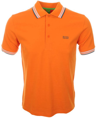 HUGO BOSS Green Paddy Polo T Shirt Orange