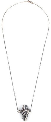 Maxime llorens cross crystal pendant necklace