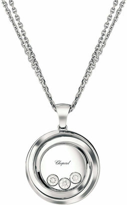 Chopard Happy Emotions 18ct white-gold and diamond pendant, white