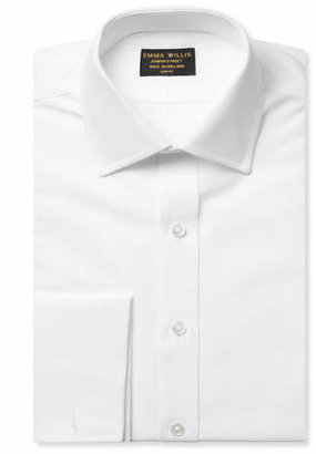 Emma Willis White Double-Cuff Cotton Shirt