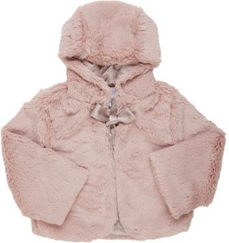 Baby CZ Hooded Faux Fur Coat