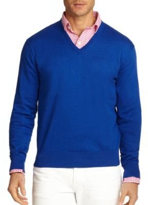 Polo Ralph Lauren Cotton V-Neck Sweater