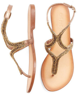 Not Rated Twinkling Toes Sandal in Bronze