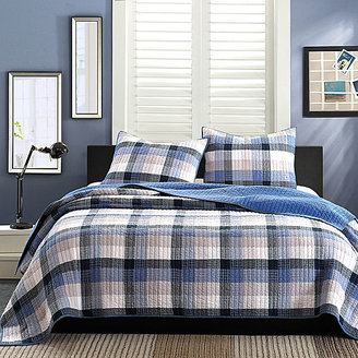 JCPenney INK+IVY Maddox Blue Plaid Quilt Set