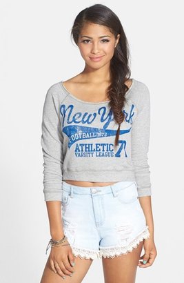 Michelle Graphic Crop Sweatshirt (Juniors)