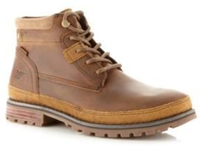 Caterpillar Tan suede leather ankle boots