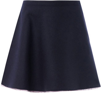 Balenciaga A-line mini wool skirt