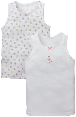 Mothercare Butterfly and Ballerina Vests - 2 Pack