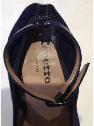 Repetto Blue Leather Heels