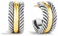 David Yurman Cable Classics Hoop Earrings with Gold