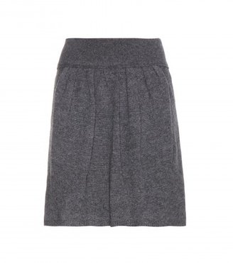 Nina Ricci Linen And Cashmere-blend Skirt