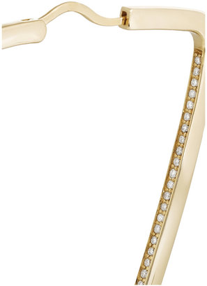 Lynn Ban 14-karat gold diamond earrings