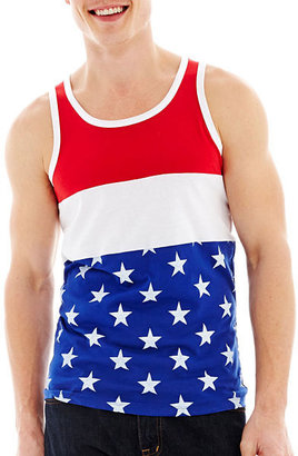 JCPenney Novelty T-Shirts Stars and Stripes Tank Top
