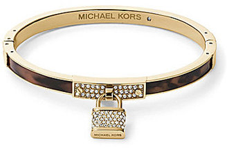 Michael Kors Tortoise Padlock Hinge Bracelet