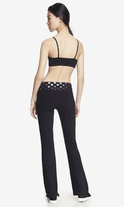 Express Foil Star Wide Band Yoga Pant