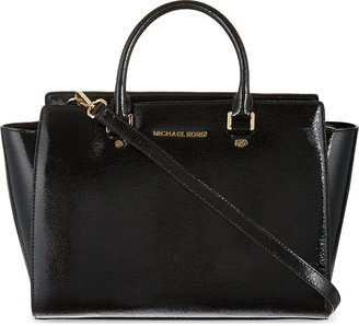 MICHAEL Michael Kors Selma Large Saffiano Leather Satchel Bag - for Women