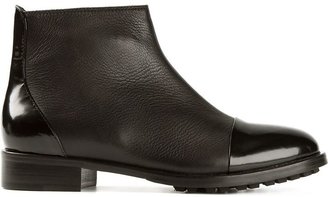 Pollini round toe ankle boots