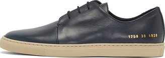 Common Projects Navy Leather Rec Sneakers