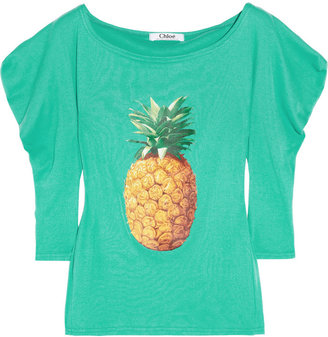 Chloé Ananas printed cotton T-shirt
