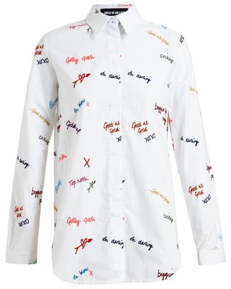 House of Holland Embroidered Cotton Shirt