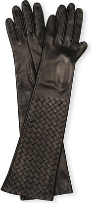 Bottega Veneta Long Nappa Quilted Gloves - for Women