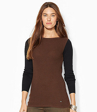 Lauren Ralph Lauren Colorblock Boatneck Sweater