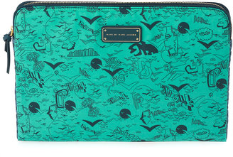 Marc by Marc Jacobs Coated Canvas Doodle Print 13" Computer Case
