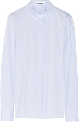 Jil Sander Stretch cotton-blend poplin shirt
