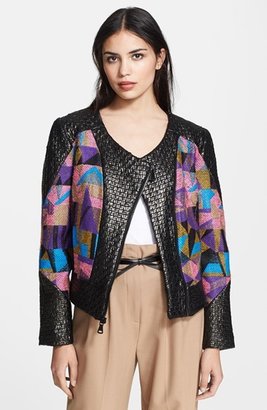 Milly Cubist Couture Jacquard Jacket