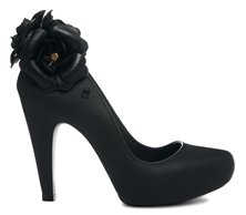 Melissa Incense Garden Black Heel Shoes - black