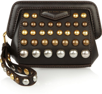 Marc by Marc Jacobs Thunderdome studded leather clutch