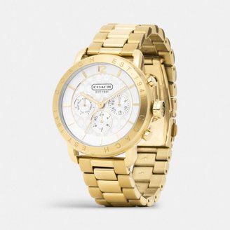 Coach Legacy Sport Gold Plated Bracelet Watch