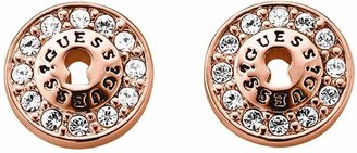 GUESS Crystal Detail and Rose Gold Plated Earrings