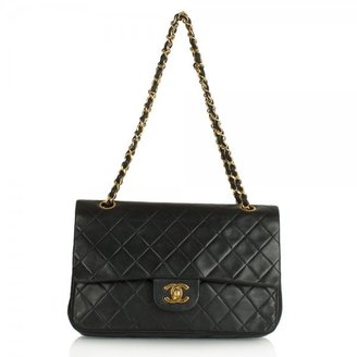 Chanel Vintage 35 Women's Black Double Chain Bag