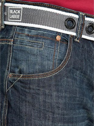 Crosshatch Mens Embossed Techno Jeans