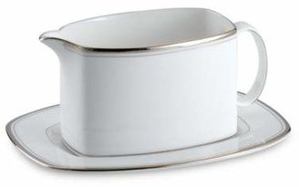 Kate Spade Library Lane Platinum Gravy Boat and Stand